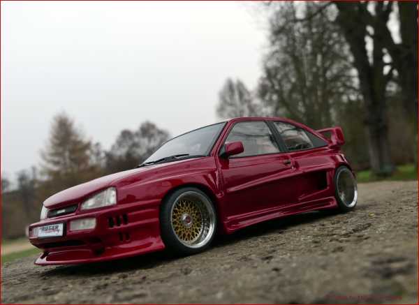 1:18 Opel Kadett E GS 16V Rieger GTO Breitbau + Vitrine = RAR